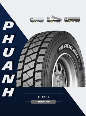 Lốp Bố Thép 12 R22.5 18PR Backlion BD210 Gai Cục - Việt Nam