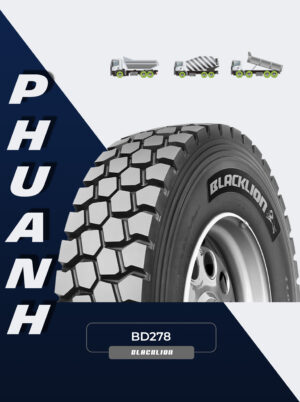 Lốp Bố Thép 12.00 R20 20PR Backlion BD278 Gai Cục - Việt Nam